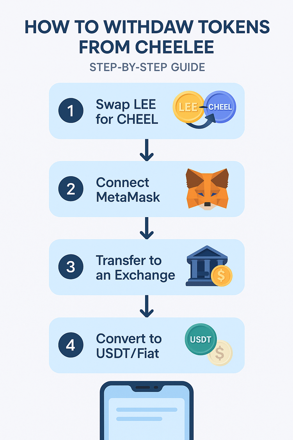 Cheelee Token Withdrawal Flowchart